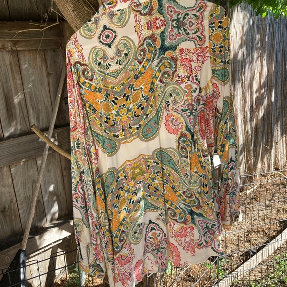 Vibrant Paisley Button Up Shirt - Picture 3 of 6